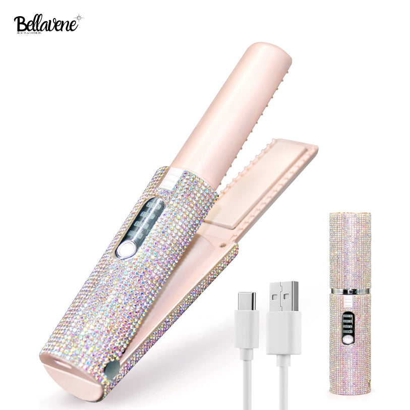 Glitter Portable Hair Straightner Wireless By Bellavene